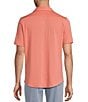 Cremieux Blue Label Performance Solid Seersucker Short Sleeve Coat Front Shirt - Image 2