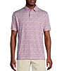 Cremieux Blue Label Performance Stretch Fish Print Short Sleeve Polo Shirt,New Products : American Fashion Style Bags On Sale
