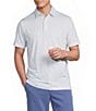Cremieux Blue Label Performance Stretch Geo Print Short Sleeve Golf Polo Shirt - Image 1