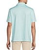 Cremieux Blue Label Performance Stretch Geo Print Short Sleeve Polo Shirt, Color:Aqua Multi - Image 2