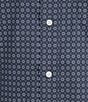 Cremieux Blue Label Performance Stretch Geo Print Twill Long Sleeve Woven Shirt, Color:Dark Navy - Image 4
