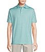 Color:Blue Tint - Image 1 - Blue Label Performance Stretch Happy Hour Drinks Printed Short Sleeve Polo Shirt