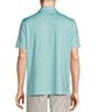 Color:Blue Tint - Image 2 - Blue Label Performance Stretch Happy Hour Drinks Printed Short Sleeve Polo Shirt