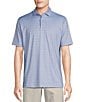 Color:Light Blue - Image 1 - Blue Label Performance Stretch Happy Hour Printed Short Sleeve Polo Shirt