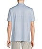 Color:Light Blue - Image 2 - Blue Label Performance Stretch Jacquard Chest Striped Short Sleeve Polo Shirt