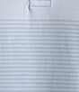 Color:Light Blue - Image 4 - Blue Label Performance Stretch Jacquard Chest Striped Short Sleeve Polo Shirt