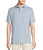 Color:Chambray - Image 1 - Blue Label Performance Stretch Jacquard Short Sleeve Polo Shirt
