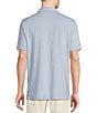 Color:Chambray - Image 2 - Blue Label Performance Stretch Jacquard Short Sleeve Polo Shirt