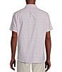 Color:Light Pink - Image 2 - Blue Label Performance Stretch Plaid Seersucker Short Sleeve Woven Shirt