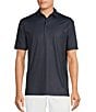 Color:Peacoat Blue - Image 1 - Blue Label Performance Stretch Printed Short Sleeve Polo Shirt