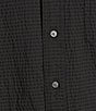Cremieux Blue Label Performance Stretch Solid Seersucker Short Sleeve Woven Shirt, Color:Black - Image 5