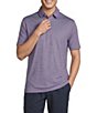 Cremieux Blue Label Performance Stretch Stripe Pattern Short Sleeve Polo Shirt - Image 1