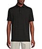 Color:Black - Image 1 - Blue Label Performance Stretch Striped Short Sleeve Polo Shirt