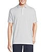 Color:Lucent White - Image 1 - Blue Label Performance Stretch Striped Short Sleeve Polo Shirt