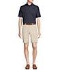 Color:Peacoat Blue - Image 3 - Blue Label Performance Stretch Textured Striped Short Sleeve Polo Shirt