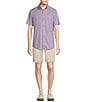 Color:Rose Violet - Image 3 - Blue Label Performance Stretch Twill Checked Short Sleeve Woven Shirt