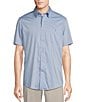 Color:Light Blue - Image 1 - Blue Label Performance Stretch Twill Short Sleeve Woven Shirt