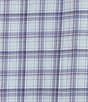 Color:Rose/Blue Multi - Image 4 - Blue Label Plaid Lightweight Oxford Short Sleeve Woven Shirt