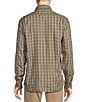 Color:Cabernet - Image 2 - Blue Label Plaid Rayon Twill Long-Sleeve Woven Shirt