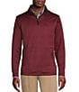 Color:Wine Heather - Image 1 - Blue Label Quilted Quarter-Zip Pullover