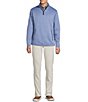 Cremieux Blue Label Quilted Quarter-Zip Pullover, Color:Cobalt Heather - Image 3