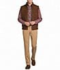 Cremieux Blue Label Quilted Suede Vest - Image 3