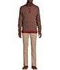 Cremieux Blue Label Reversible Quarter-Zip Pullover, Color:Rust - Image 6