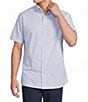 Cremieux Blue Label Short Sleeve Button Down Performance BRRR Solid Woven Shirt - Image 1