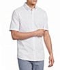 Cremieux Blue Label Short Sleeve Button Down Performance BRRR Solid Woven Shirt - Image 5