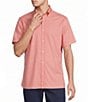 Cremieux Blue Label Short Sleeve Button Down Performance BRRR Solid Woven Shirt - Image 5