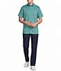 Cremieux Blue Label Short Sleeve Button Down Performance BRRR Solid Woven Shirt - Image 3