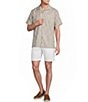 Cremieux Blue Label Short Sleeve Camp Leaf Floral Woven Shirt - Image 3