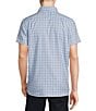 Color:Light Blue - Image 2 - Blue Label Slim Fit Plaid Lightweight Oxford Short Sleeve Woven Shirt