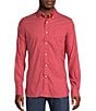 Color:Red Heather - Image 1 - Blue Label Slim Fit Solid Flex Twill Long Sleeve Woven Shirt