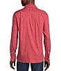 Color:Red Heather - Image 2 - Blue Label Slim Fit Solid Flex Twill Long Sleeve Woven Shirt