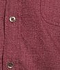 Color:Chili Pepper - Image 4 - Blue Label Slim Fit Solid Jaspe Twill Long-Sleeve Woven Shirt