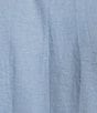 Color:Medium Blue - Image 4 - Blue Label Slim Fit Solid Lightweight Oxford Short Sleeve Woven Shirt