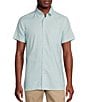 Color:Blue Tint - Image 1 - Blue Label Slim Fit Solid Lightweight Oxford Short Sleeve Woven Shirt