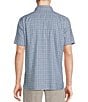 Color:Multicolor - Image 2 - Blue Label Small Plaid Lightweight Oxford Short Sleeve Woven Shirt