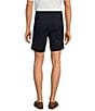 Color:Dark Navy - Image 2 - Blue Label Soho Slim Fit Flat Front Comfort Stretch 7#double; Inseam Shorts