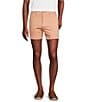 Cremieux Blue Label Soho Tailored Fit Garment-Dyed 6#double; Inseam Shorts, Color:Peach - Image 1