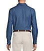 Cremieux Blue Label Solid Albini Denim Long Sleeve Woven Shirt - Image 2