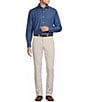 Cremieux Blue Label Solid Albini Denim Long Sleeve Woven Shirt - Image 3