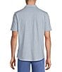 Cremieux Blue Label Solid Coat Front Short Sleeve Shirt - Image 6