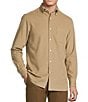 Cremieux Blue Label Solid Corduroy Long Sleeve Woven Shirt, Color:Chinchilla - Image 1