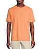 Color:Cadmium Orange - Image 1 - Blue Label Solid Crewneck Stretch Short Sleeve T-Shirt