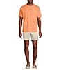 Color:Cadmium Orange - Image 3 - Blue Label Solid Crewneck Stretch Short Sleeve T-Shirt