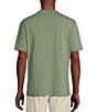 Color:Antique Green - Image 2 - Blue Label Solid Crewneck Stretch Short Sleeve T-Shirt