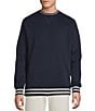 Cremieux Blue Label Solid Fleece Crewneck Sweatshirt, Color:Dark Navy - Image 1