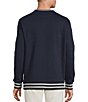 Cremieux Blue Label Solid Fleece Crewneck Sweatshirt, Color:Dark Navy - Image 2